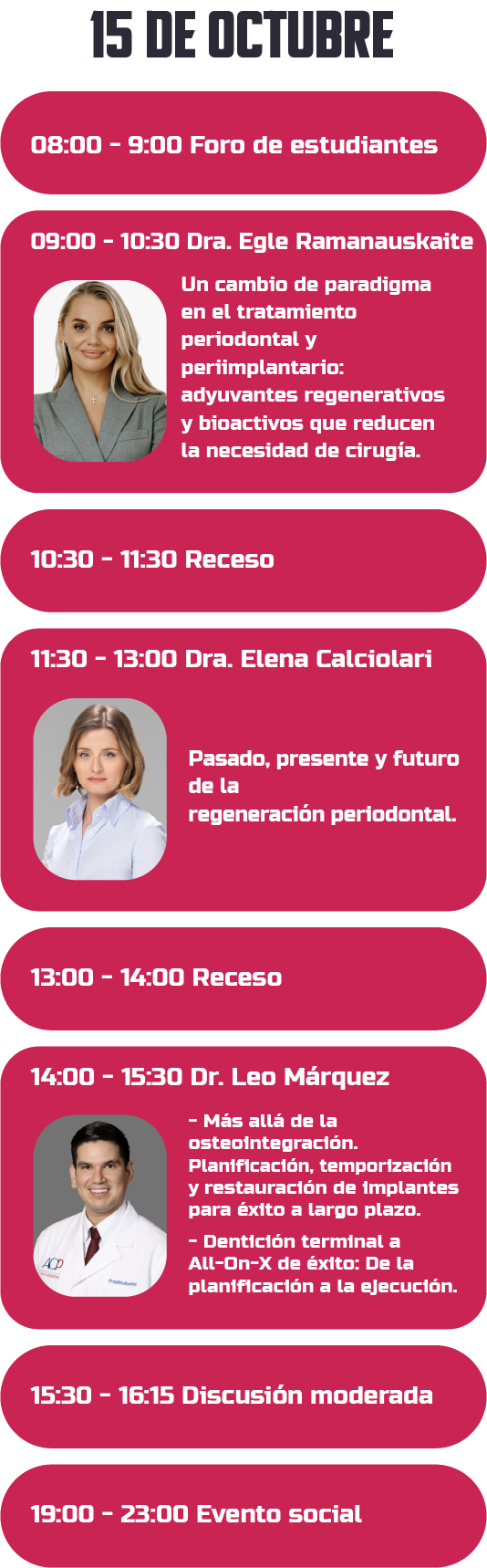 Programa 15 de octubre