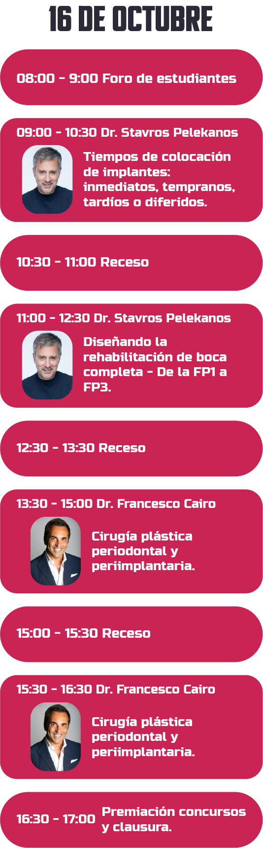 Programa 16 de octubre