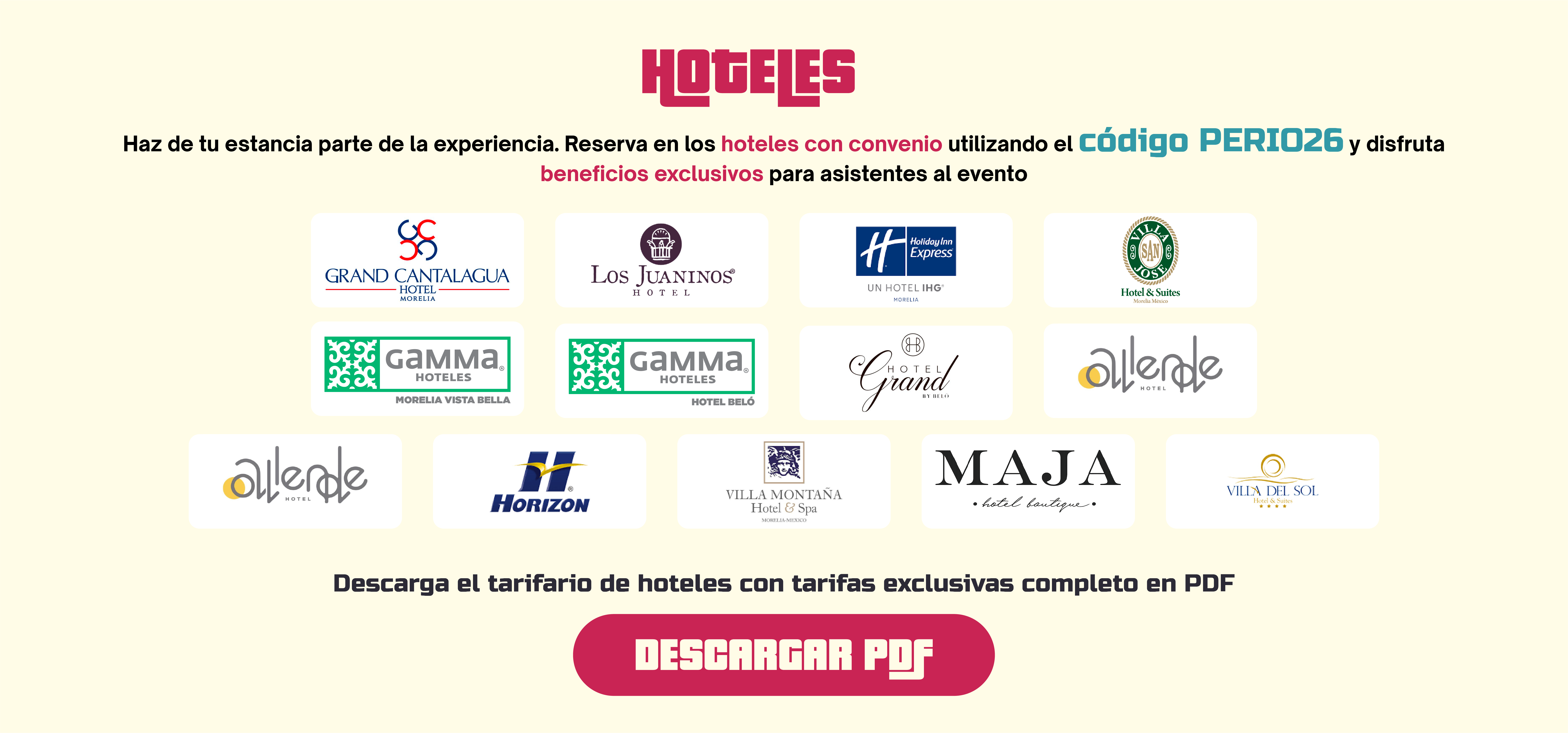 Hoteles recomendados para asistentes del Congreso Morelia 2026